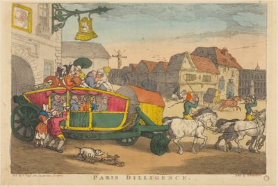 Paris Diligence - Thomas Rowlandson