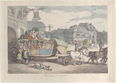 Diligence de Paris - Thomas Rowlandson