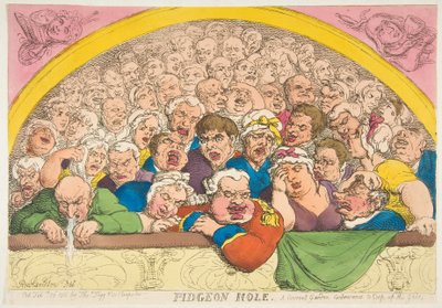 Pigeon Hole. Une astuce de jardin de couvent pour enfermer les dieux, 20 février 1811 - Thomas Rowlandson