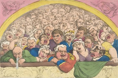 Pidgeon Hole. Une astuce de jardin de couvent pour enfermer les dieux - Thomas Rowlandson