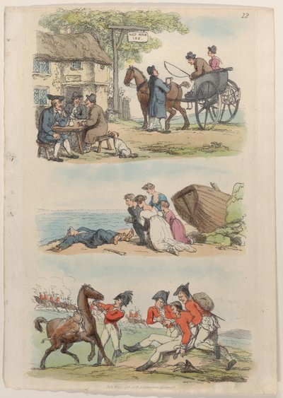 Planche 12, du Monde en miniature, 1816 - Thomas Rowlandson