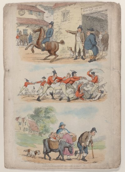 Planche 1, du Monde en miniature, 1816 - Thomas Rowlandson