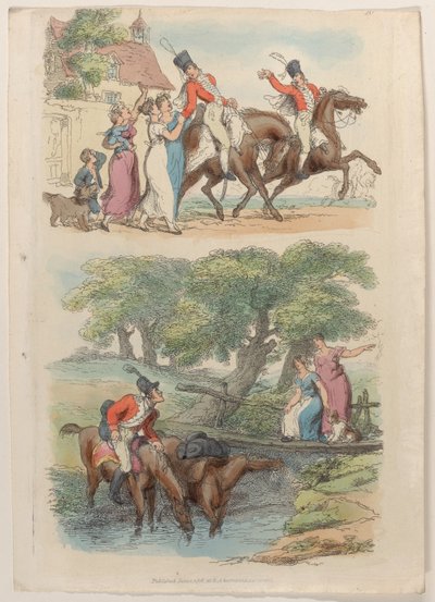 Planche 20, du Monde en miniature, 1816 - Thomas Rowlandson
