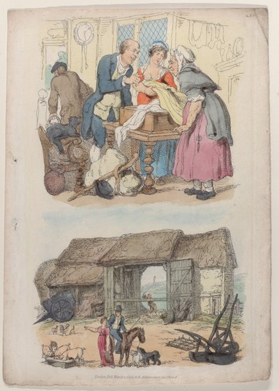 Planche 5, du Monde en miniature, 1816 - Thomas Rowlandson