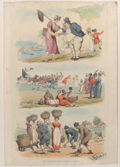 Planche 8, du Monde en miniature, 1816 - Thomas Rowlandson
