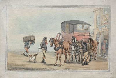 Postillons et chevaux de poste à l