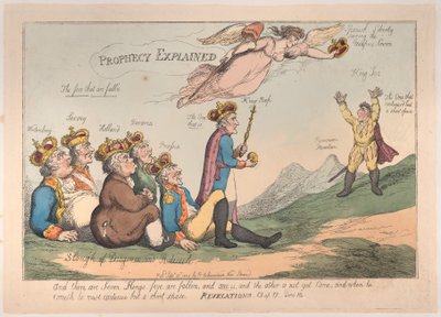 Prophétie expliquée, 17 septembre 1808 - Thomas Rowlandson