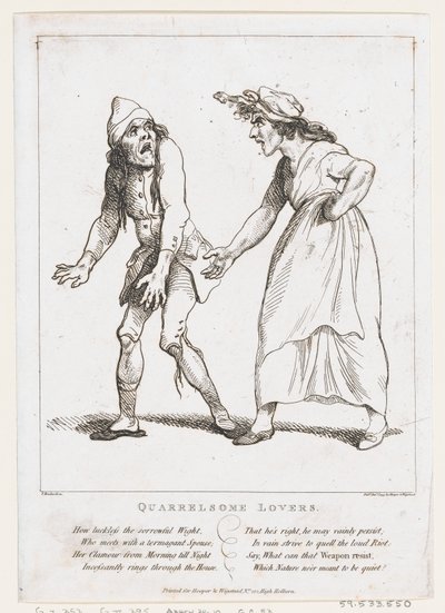 Amoureux querelleurs, 2 janvier 1797 - Thomas Rowlandson