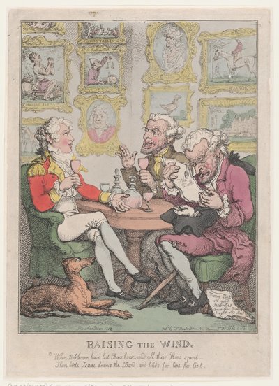 Lever le vent, 1805-12 - Thomas Rowlandson