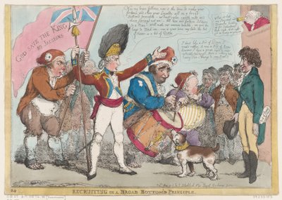 Recrutement sur un principe de fond large [sic], mai 1806 - Thomas Rowlandson