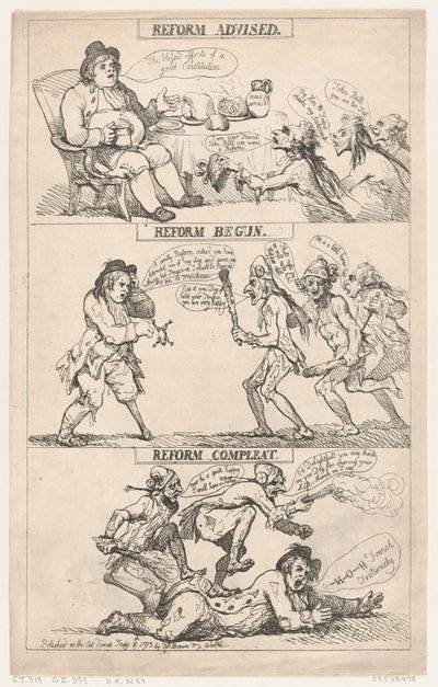 Réforme recommandée, réforme engagée, réforme achevée - Thomas Rowlandson