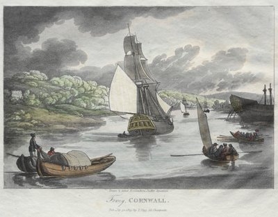 Esquisses de Rowlandson de la nature : Fowey, Cornouailles, 1809 - Thomas Rowlandson