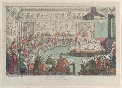 Académie royale, Somerset House, Londres - Thomas Rowlandson