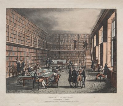 Institution Royale, rue Albemarle, 1809 - Thomas Rowlandson