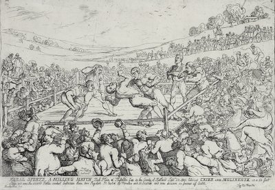 Sports ruraux - Un match de boxe, 28 septembre - Thomas Rowlandson