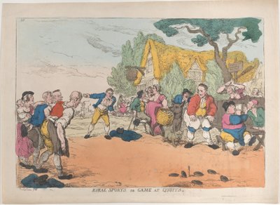 Sports ruraux ou jeu de quilles, 30 octobre 1811 - Thomas Rowlandson