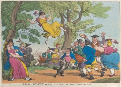 Sports ruraux, ou comment montrer une jambe bien formée - Thomas Rowlandson