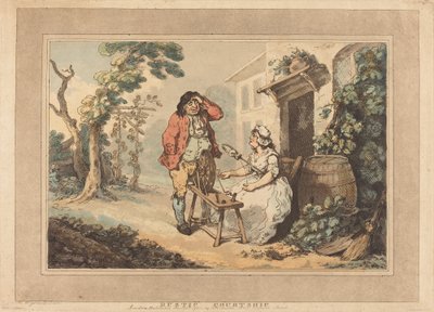 Cour rustique - Thomas Rowlandson