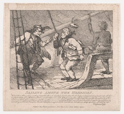 Navigation parmi les Hébrides, Beautés pittoresques de Boswell, Deuxième partie, juin 1786 - Thomas Rowlandson
