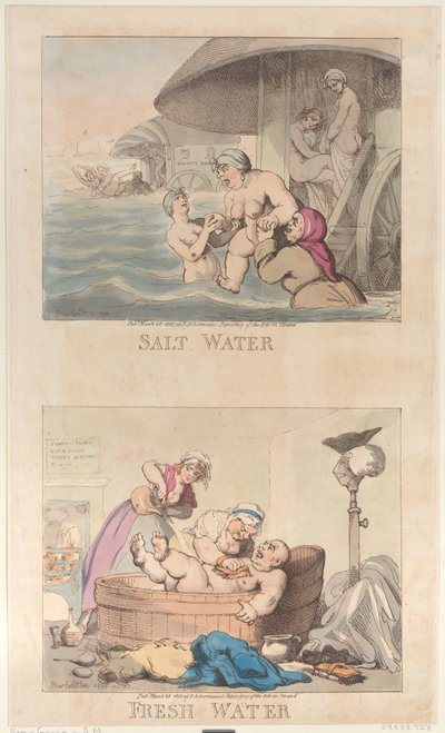 Eau salée et eau douce, 25 mars 1800 - Thomas Rowlandson