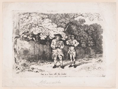 Scène dans une farce appelée Le Quaker - Thomas Rowlandson