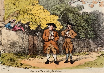 Scène dans une farce appelée le Quaker - Thomas Rowlandson