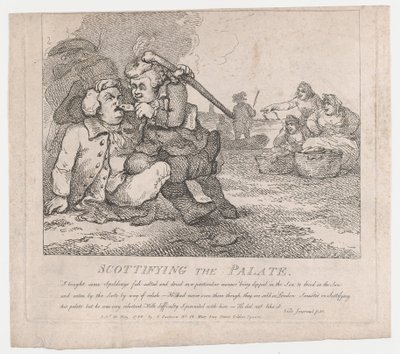 Scottifying the Palate Picturesque Beauties of Boswell, Part the First, 30 mai 1786 - Thomas Rowlandson