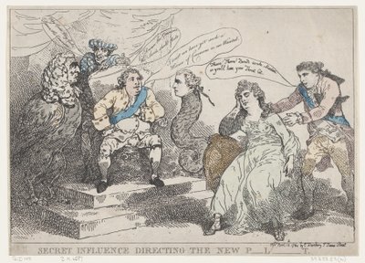 Influence secrète dirigeant le nouveau Parlement, 18 mai 1784 - Thomas Rowlandson