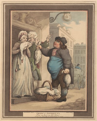 Ensemble de huit (2) : Cris de Londres - Thomas Rowlandson