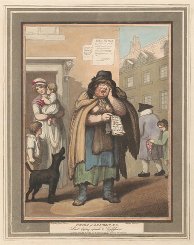 Ensemble de huit (3) : Cris de Londres - Thomas Rowlandson