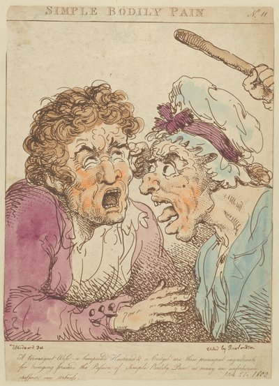 Douleur corporelle simple - Thomas Rowlandson