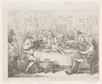 Sir Joseph Banks sur le point de manger un alligator 