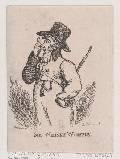 Sir Whisky Whiffle, avril 1808 - Thomas Rowlandson