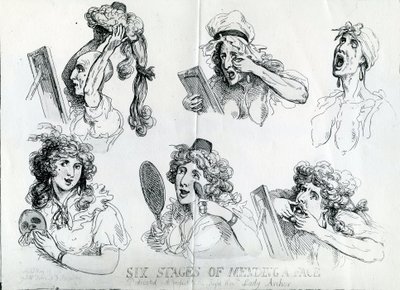 Six étapes pour réparer un visage - Thomas Rowlandson