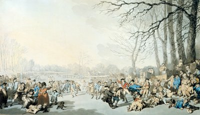 Patineurs sur la Serpentine - Thomas Rowlandson