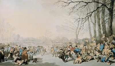 Patineurs sur la Serpentine - Thomas Rowlandson