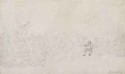 Esquisse pour « The Recruiter » - Thomas Rowlandson