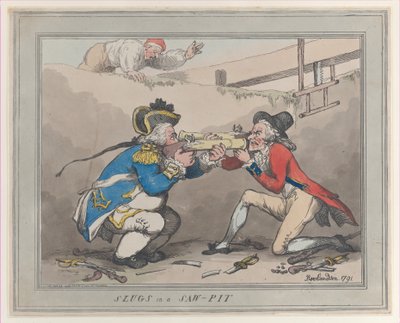 Limaces dans une fosse à sciure, 28 octobre 1791 - Thomas Rowlandson