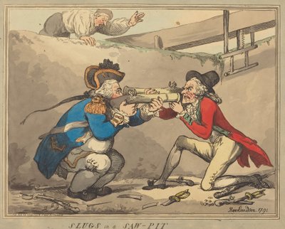 Limaces dans une fosse à sciure - Thomas Rowlandson