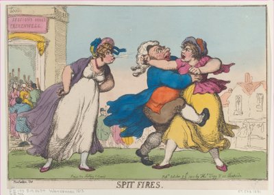 Feux de crachat, [25 octobre 1810], réimpression - Thomas Rowlandson