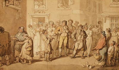 Musiciens de rue, 1823 - Thomas Rowlandson