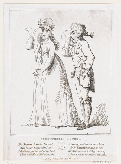 Amoureux sympathiques, 6 février 1797 - Thomas Rowlandson