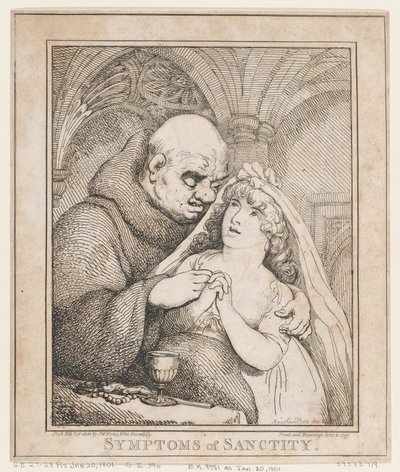 Symptômes de sainteté, 28 février 1800 - Thomas Rowlandson