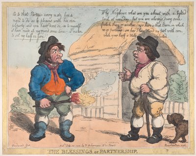 Les bénédictions du partenariat, 28 juillet 1805 - Thomas Rowlandson