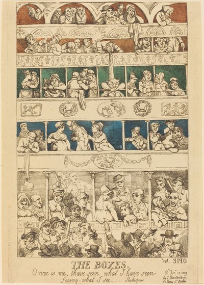Les loges - Thomas Rowlandson