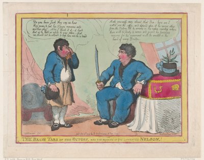 Les braves marins de la Victoire et les restes du regretté Nelson! - Thomas Rowlandson