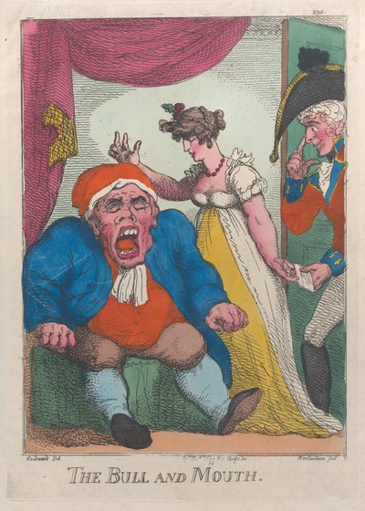 Le Taureau et la Bouche, 1808-09 - Thomas Rowlandson