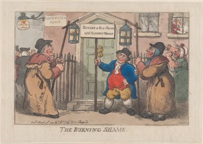 La honte brûlante, 9 mars 1809 - Thomas Rowlandson