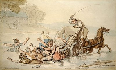 Le charretier et les gitans - Thomas Rowlandson