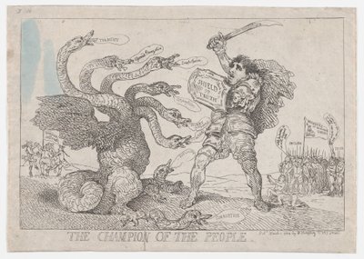 Le champion du peuple, 11 mars 1784 - Thomas Rowlandson